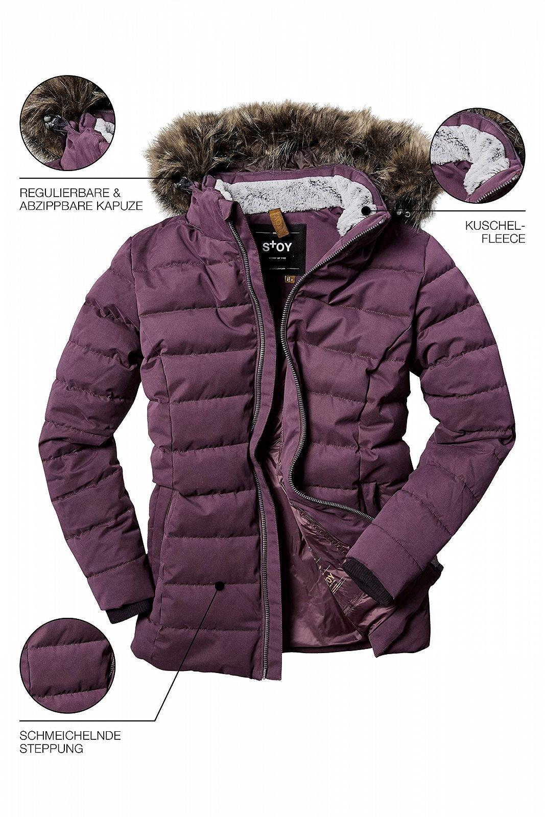 Женская Куртка STOY Wmn Quilted Jacket E стеганая со съемным капюшоном, фото №4
