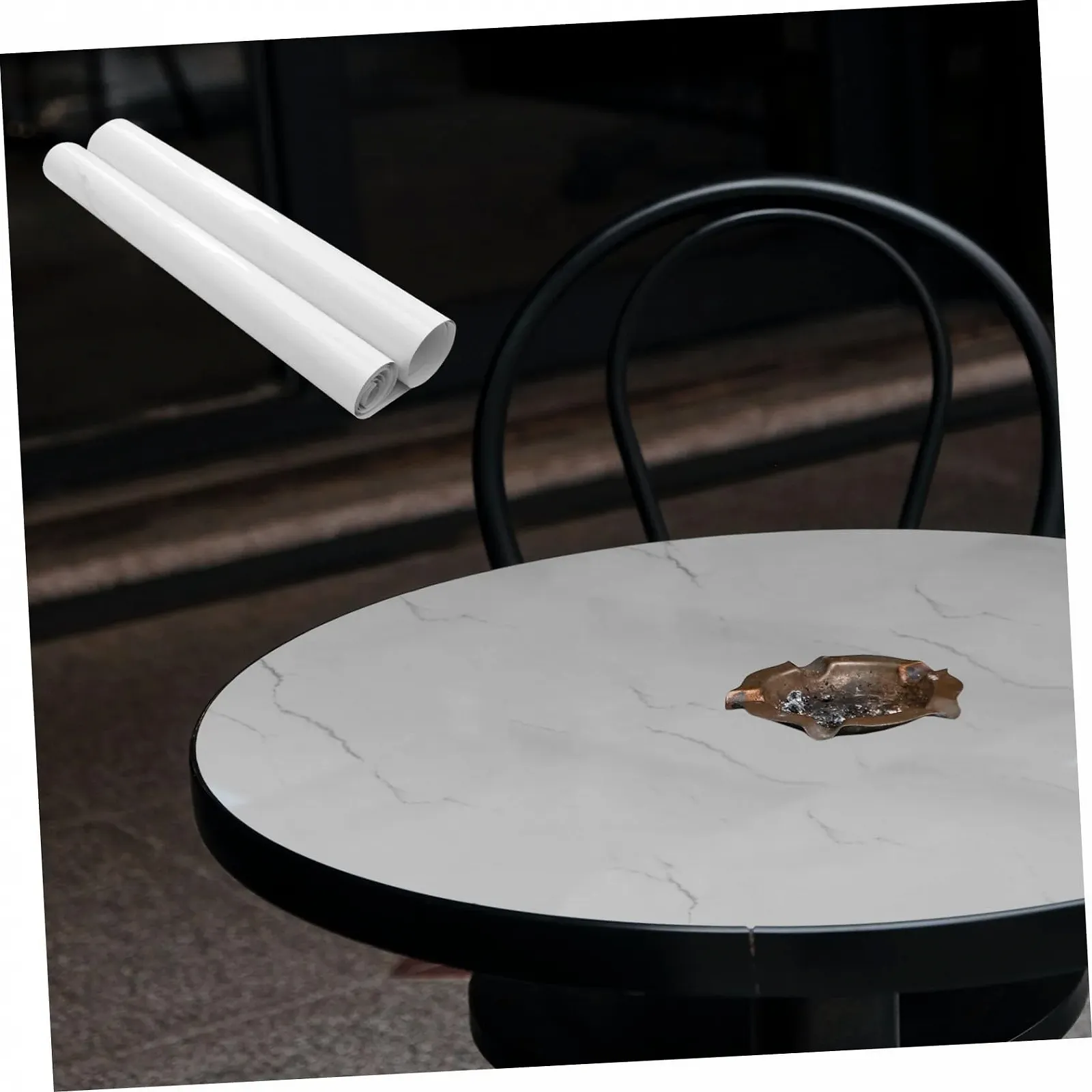 Наклейка-плівка на стіну Мармурова водостійка Біла з візерунком тріщин, фото №8 Наклейка-плівка на стіну Мармурова водостійка Біла з візерунком тріщин, фото №8