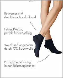 Шкарпетки KUNERT Liz Trainer Жіночі Нековзні synthetic.ua - Фото 1