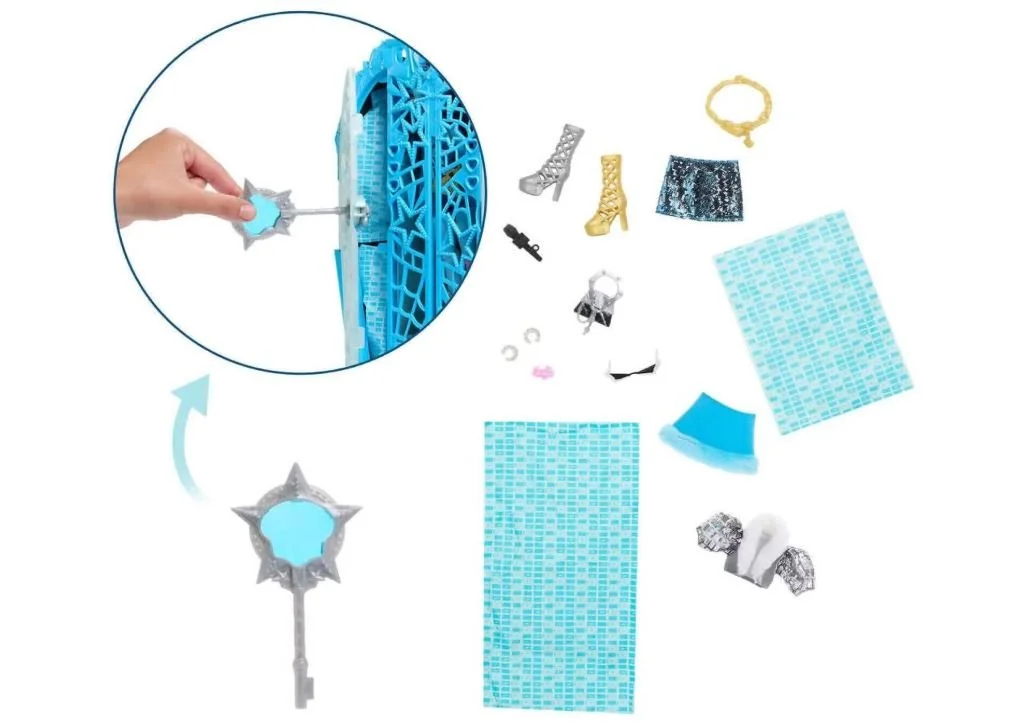 Лялька Monster High Frankie Stein Френкі Штейн таємниці Хаунтллівуду Skulltimate Secrets – шафа, 19+ сюрпризів, фото №3