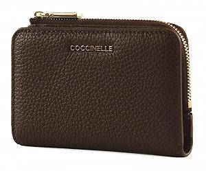 Кошелек COCCINELLE Metallic Soft Brunette - Фото 1