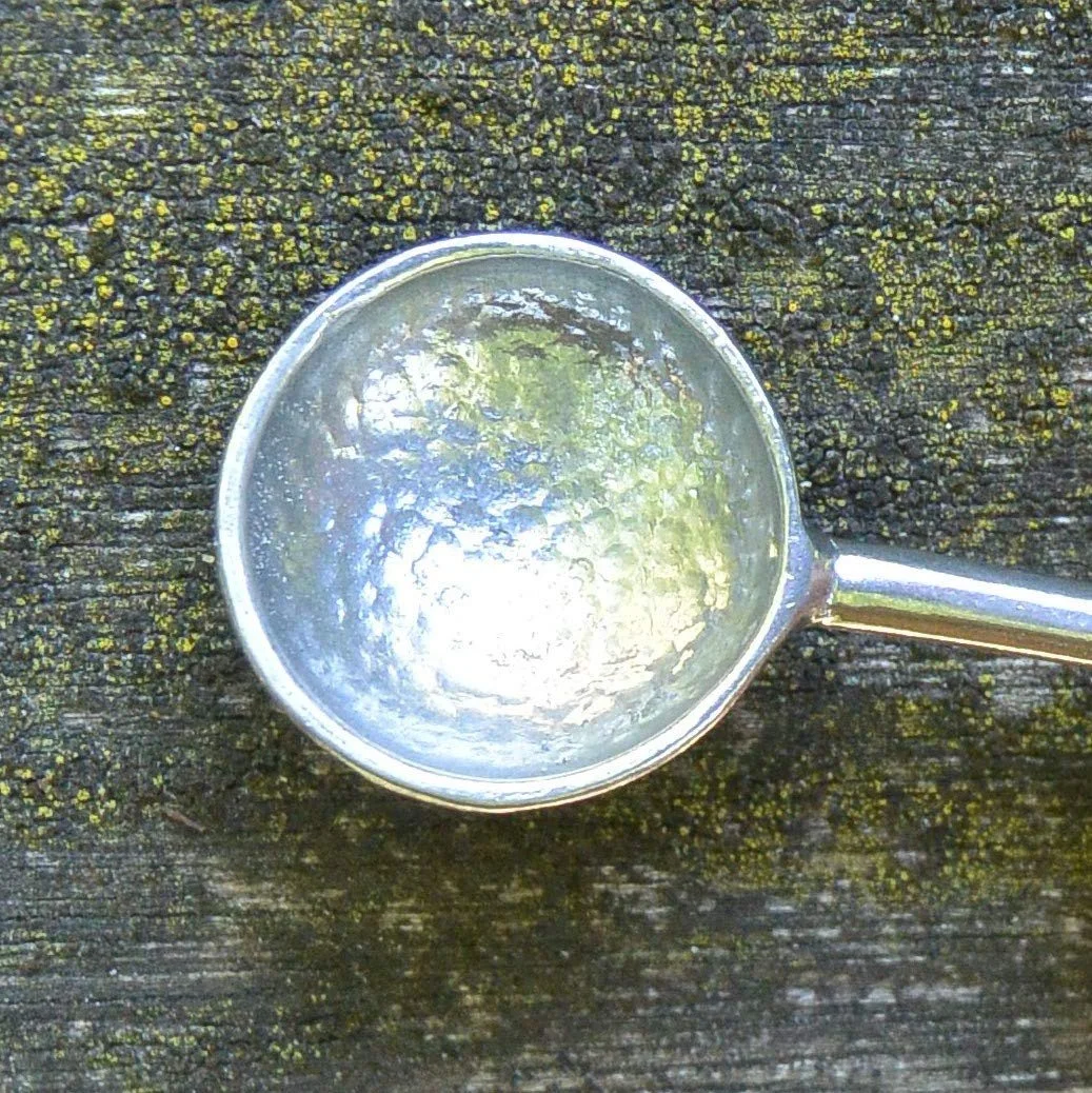 Ложка для варення William Sturt Beaten Pewter з серцем, ручна робота, фото №3