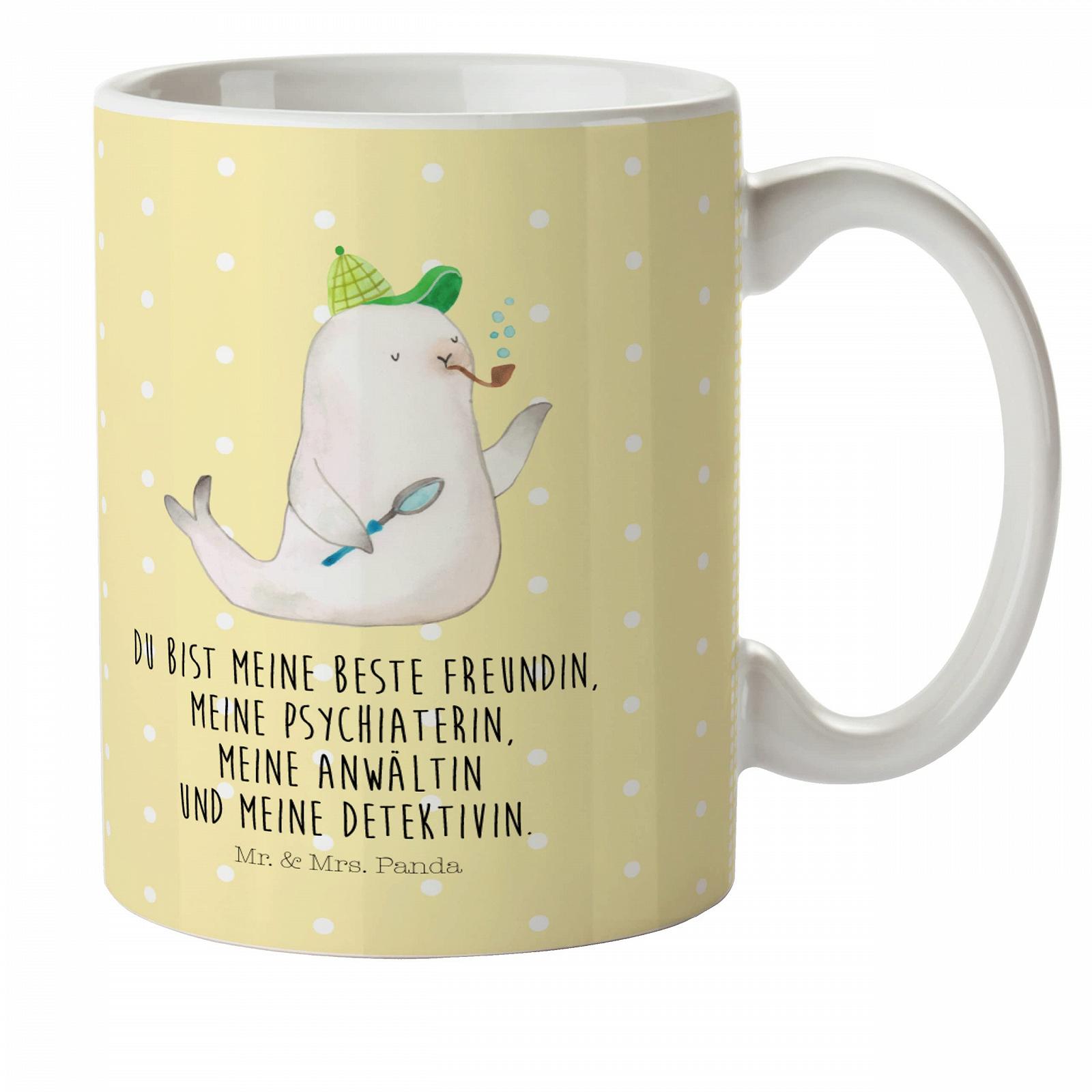 Детская кружка Mr. & Mrs. Panda Seal Sherlock, фото №1