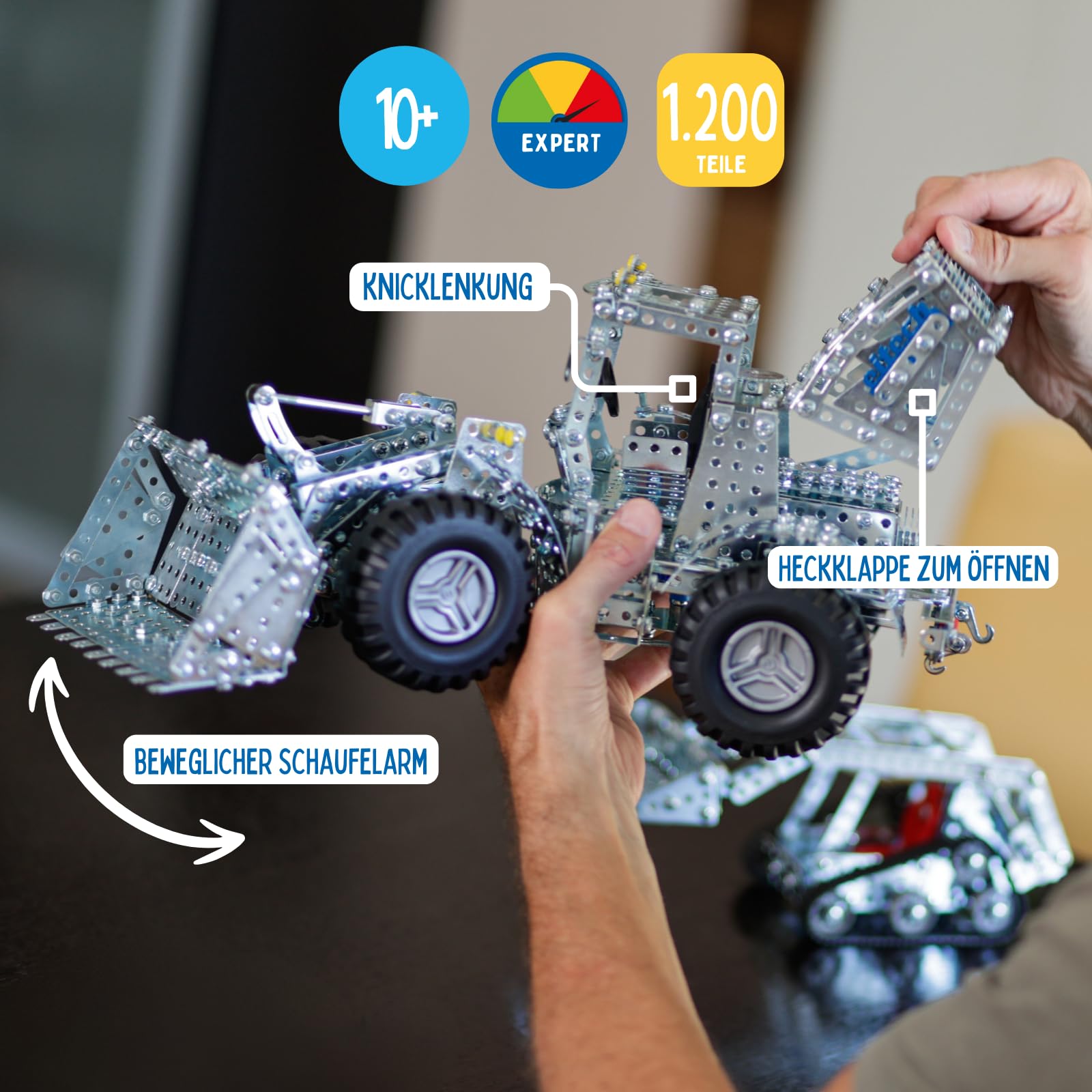 Набір Eitech 00330 Металевий Конструктор Навантажувач 1500 Частин 43 см, фото №2 Набір Eitech 00330 Металевий Конструктор Навантажувач 1500 Частин 43 см, фото №2