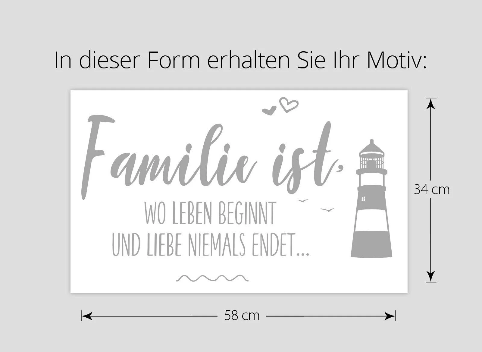 Наклейка на стіну W3475 Family ist + Lighthouse 58 x 34 см Чорний, фото №4