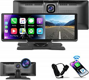 Автомагнітола Podofo A3073 / 9.3" / Сенсорна / Apple CarPlay / Android Auto / Bluetooth / GPS / USB / AUX / TF slot - Фото 1