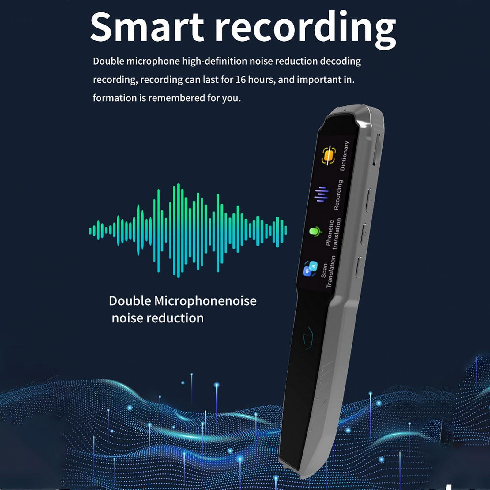 Ручка-сканер словарь Sorandy, Smart OCR, 2,22-дюймовый LCD-дисплей, ручка для голосового перевода, портативный оффлайн и онлайн сканер-ручка для обучения, встреч, путешествий, фото №2