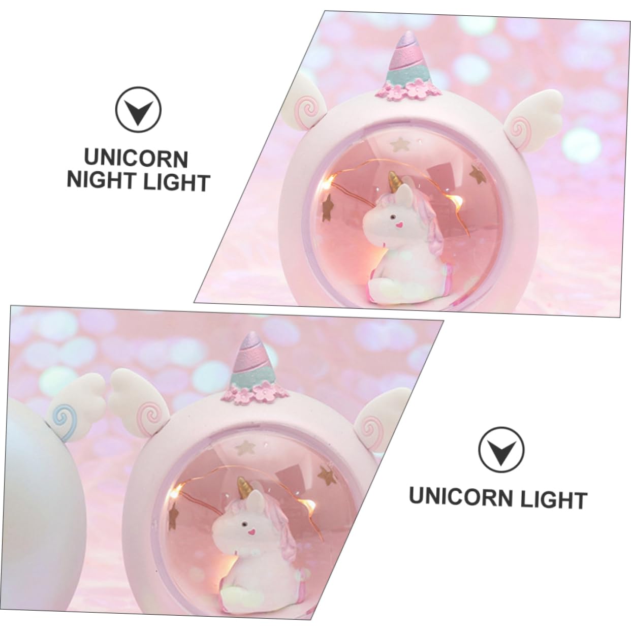 Світильник HEMOTON Unicorn Night Light Projector LED Світлодіодна лампа у формі єдинорога для дітей, фото №7