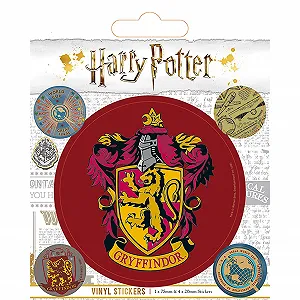 Наклейка Wizarding World Harry Potter-Gryffindor вінілова 10 x 12.5 см Різнокольорова - Фото 1