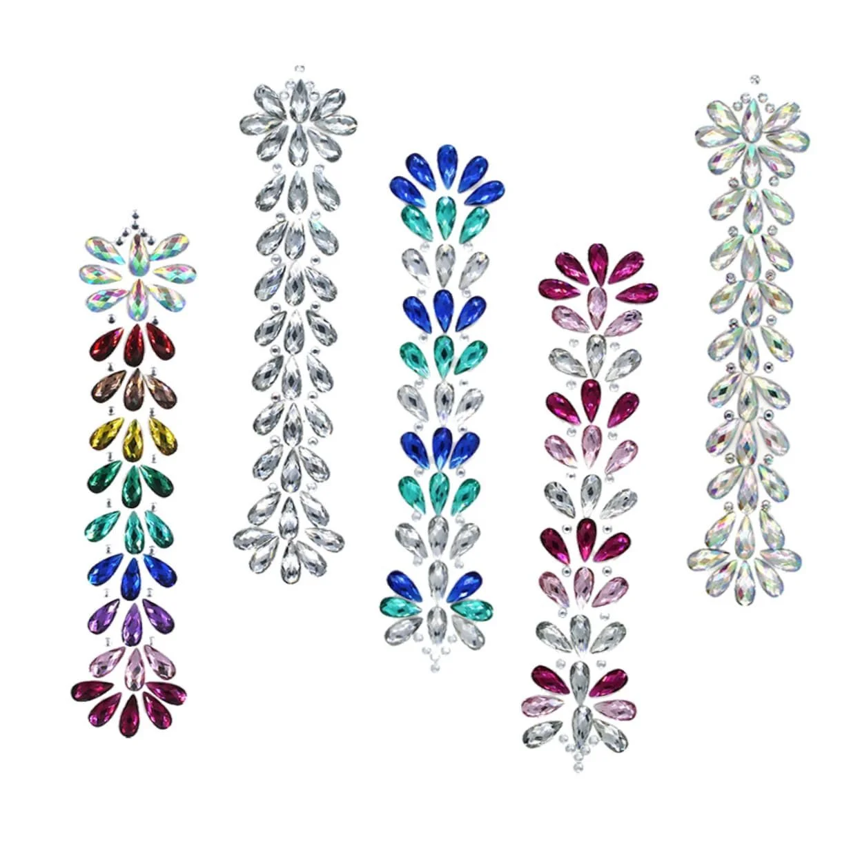 Наклейка для лица со стразами, фото №1