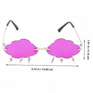 Сонцезахисні Окуляри LIFKOME Серцеподібні Фіолетові (3 пари) synthetic.ua - Фото 1