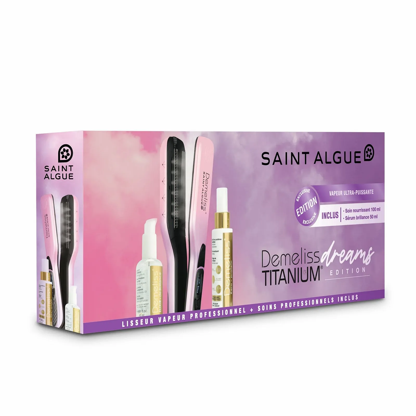 Паровой выпрямитель для волос Saint Algae Demeliss Titanium Dreams Титановые пластины, фото №7 Паровой выпрямитель для волос Saint Algae Demeliss Titanium Dreams Титановые пластины, фото №7