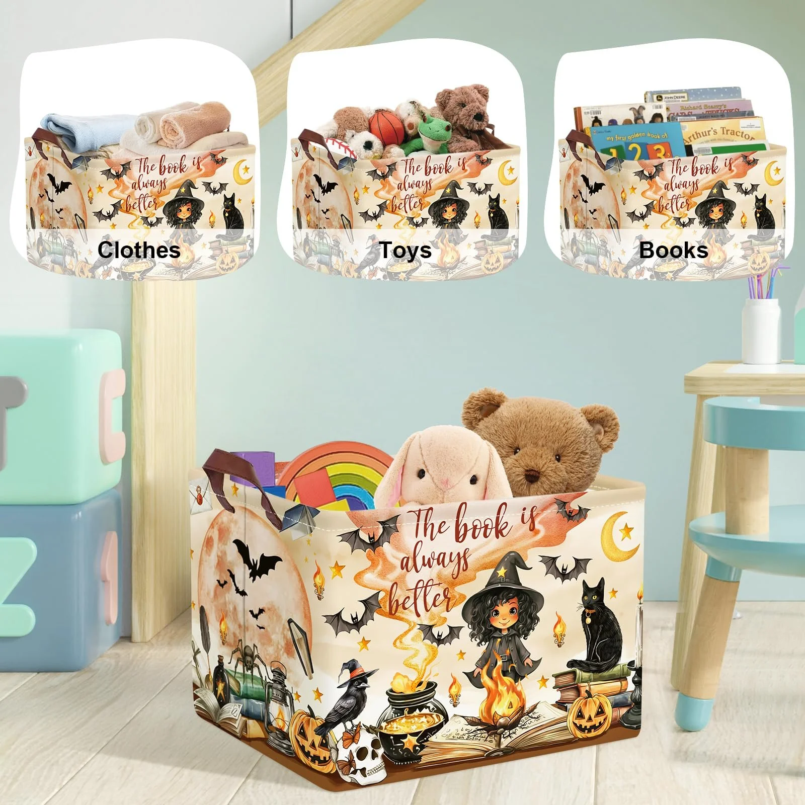 Корзина для игрушек детская HUUMONSS Magic Hat Bat, 36 л, фото №5 Корзина для игрушек детская HUUMONSS Magic Hat Bat, 36 л, фото №5