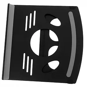 Подставка для ноутбука ABS и силикон Вентилируемая нескользящая регулируемая по высоте Компактная для офиса и дома Эргономичная подставка для ноутбука для снятия напряжения с шеи и улучшения осанки - Фото 1