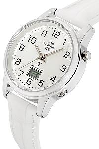 Женские часы Тип Master Time Кварцевый MTLA-10798-42L Аналоговый Цифровой Кожаный ремешок серебряный Элегантный, классический synthetic.ua - Фото 1