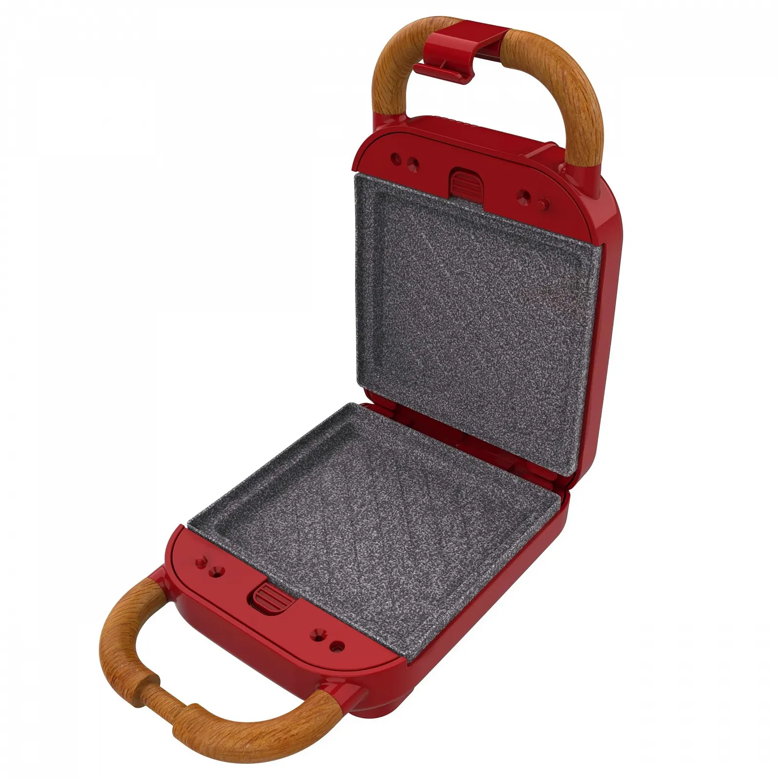 Сэндвичница Cecotec Vintage Rock'Ntoast Retro One Red 700 Вт 3 Сменные пластины Ретро покрытие Rockstone, фото №2 Сэндвичница Cecotec Vintage Rock'Ntoast Retro One Red 700 Вт 3 Сменные пластины Ретро покрытие Rockstone, фото №2