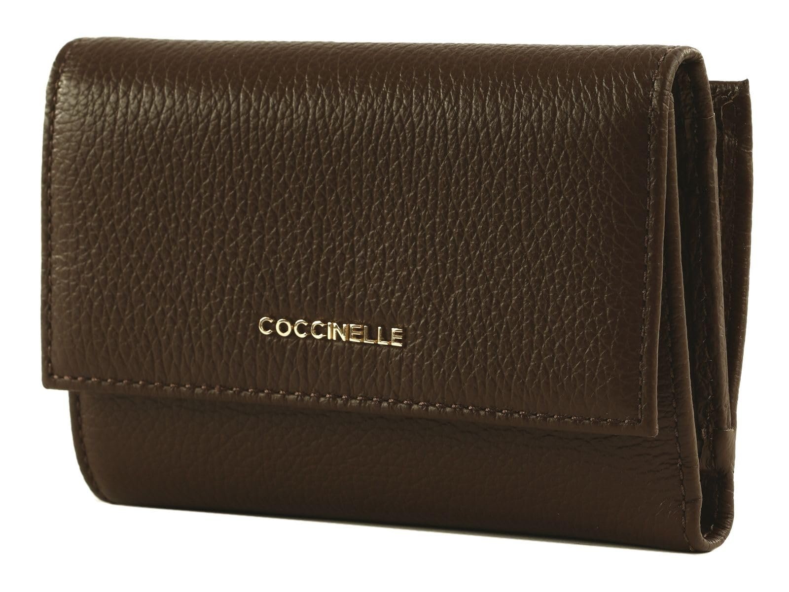 Кошелек Coccinelle Metallic Soft Grainy Leather Brunette, фото №1