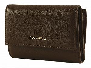 Кошелек Coccinelle Metallic Soft Grainy Leather Brunette - Фото 1