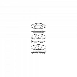 Комплект гальмівних колодок, дискове гальмо TRISCAN 8110 43017 для NISSAN SSANGYONG HYUNDAI - Фото 1