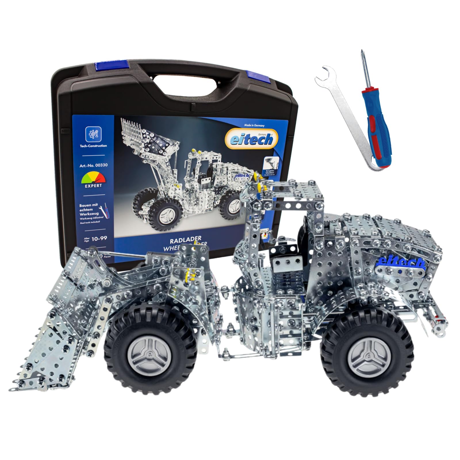 Набір Eitech 00330 Металевий Конструктор Навантажувач 1500 Частин 43 см, фото №1 Набір Eitech 00330 Металевий Конструктор Навантажувач 1500 Частин 43 см, фото №1