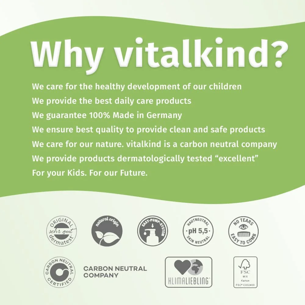 Гель для умывания Vitalkind Sensitive для девочек премиальный натуральный уход для детей. Гель для умывания для чувствительной кожи лица, фото №7