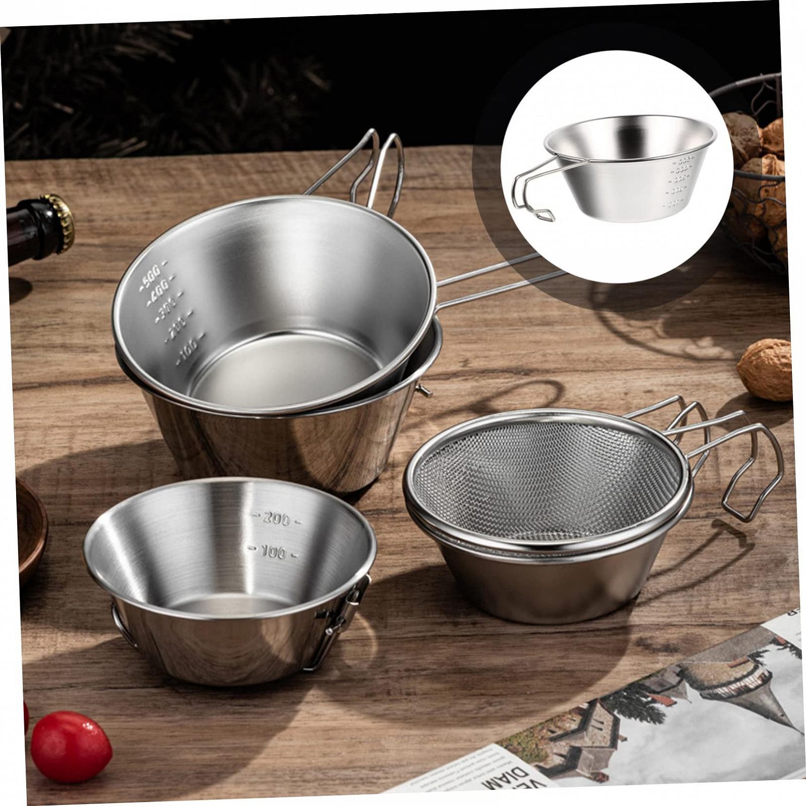 Миски походные BESPORTBLE из нержавеющей стали 3 шт., фото №6