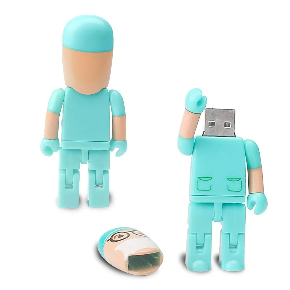 USB-флеш-накопичувач Cartoon Doctor 64GB USB 2.0 Green, фото №2 USB-флеш-накопичувач Cartoon Doctor 64GB USB 2.0 Green, фото №2
