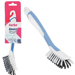 Щітка для посуду Sorbo Smart Brush пластикова зі скребком - Фото 1