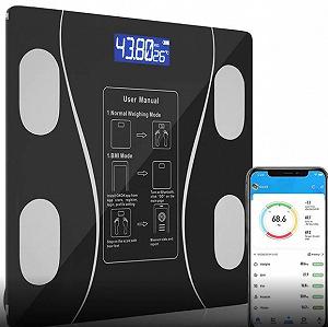 Напольные умные фитнес весы Bluetooth до 180 кг Смарт с приложением - Фото 1