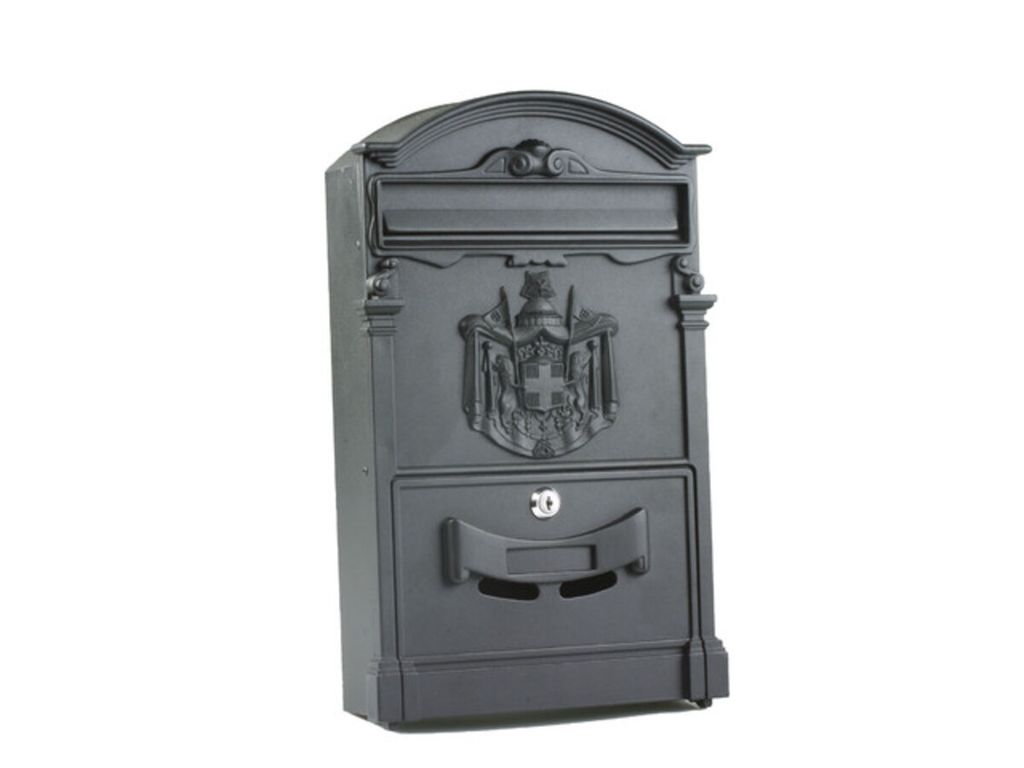 Почтовый Ящик Мод 4 405X255X85 Mm Герб Чёрный Amig 12212, фото №1