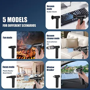 Электрическая воздуходувка 2 в 1 120,000 rpm 8000 mAh Регулируемая скорость synthetic.ua - Фото 1