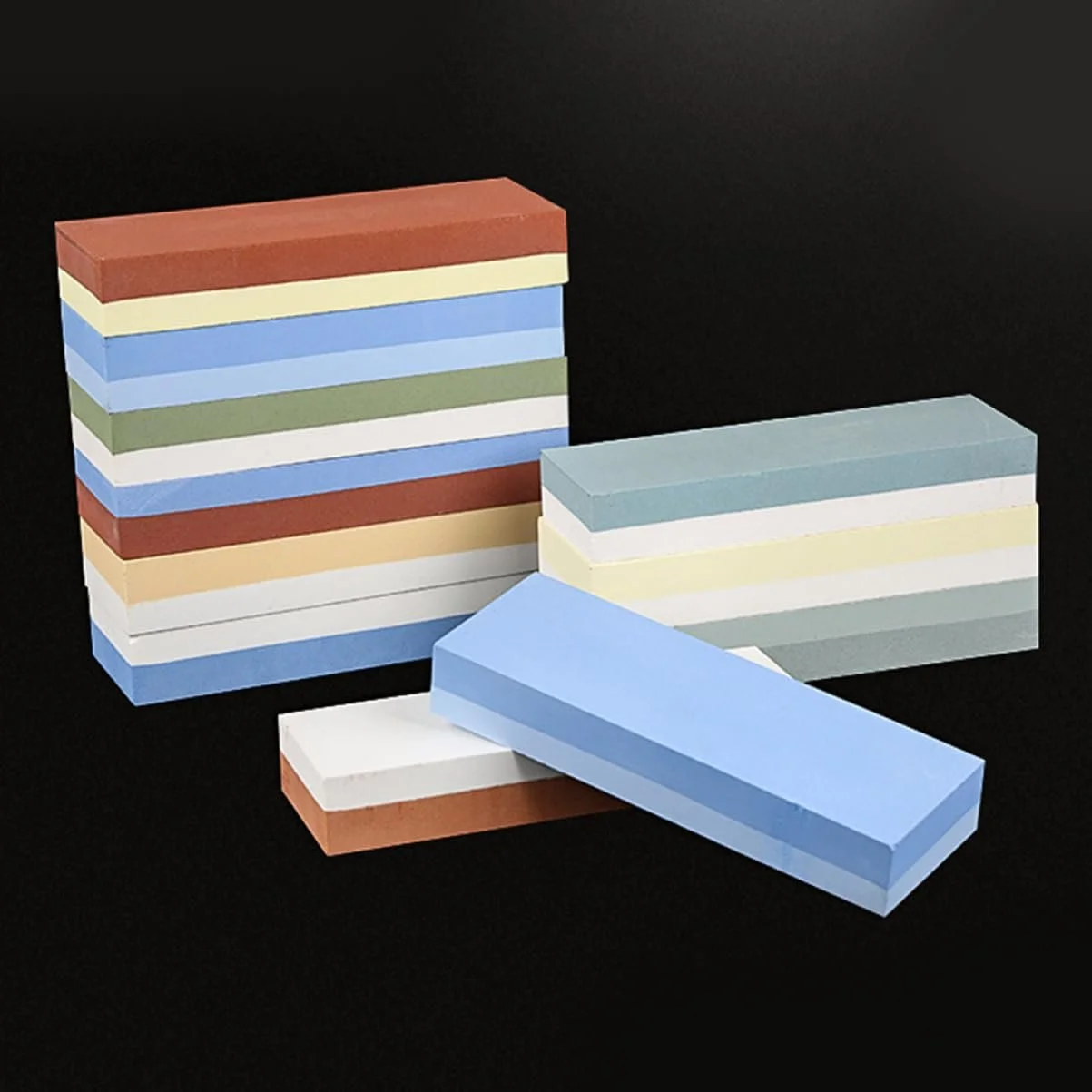 Точильний камінь двосторонній з білого корунду для ножів та ножиць, фото №3