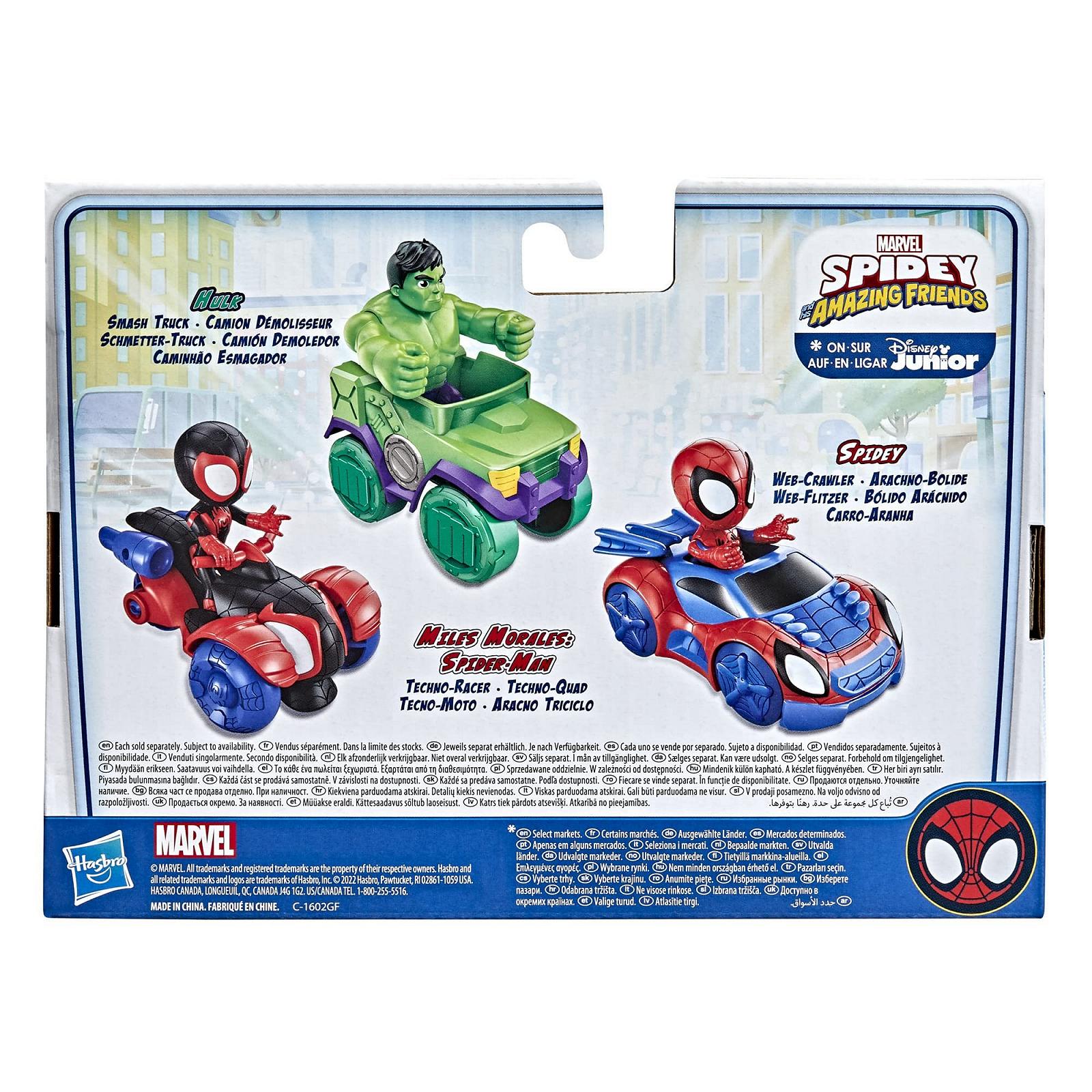 Фигурка Hasbro Spidey and his Amazing Friends Майлз Моралес и Техно-гонщик, разноцветный, фото №9