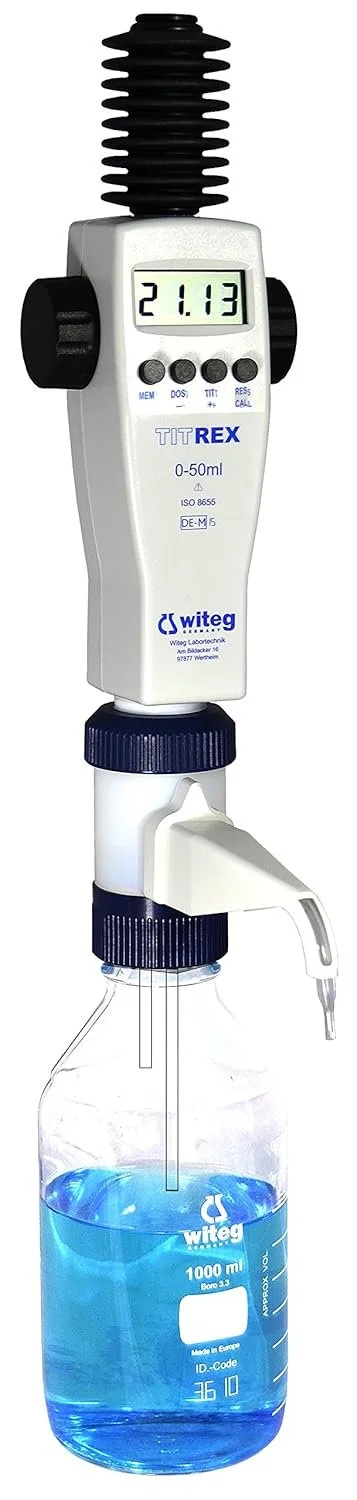 Цифрова бюретка Witeg TITREX DE-M 0-50 мл Сірий, фото №1