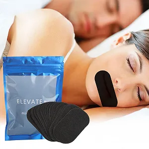 Смужки для рота для сну (60 шт. в упаковці), покращують шкідливі звички, зменшують хропіння, розмови уві сні synthetic.ua - Фото 1