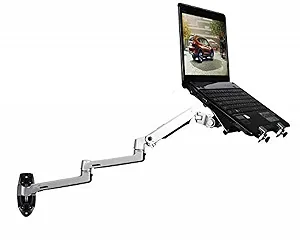 Настенное крепление для ноутбука Ultra Long Arm Aluminium Mechanical Spring Full Motion Laptop Monitor Holder Laptop Серебряный - Фото 1