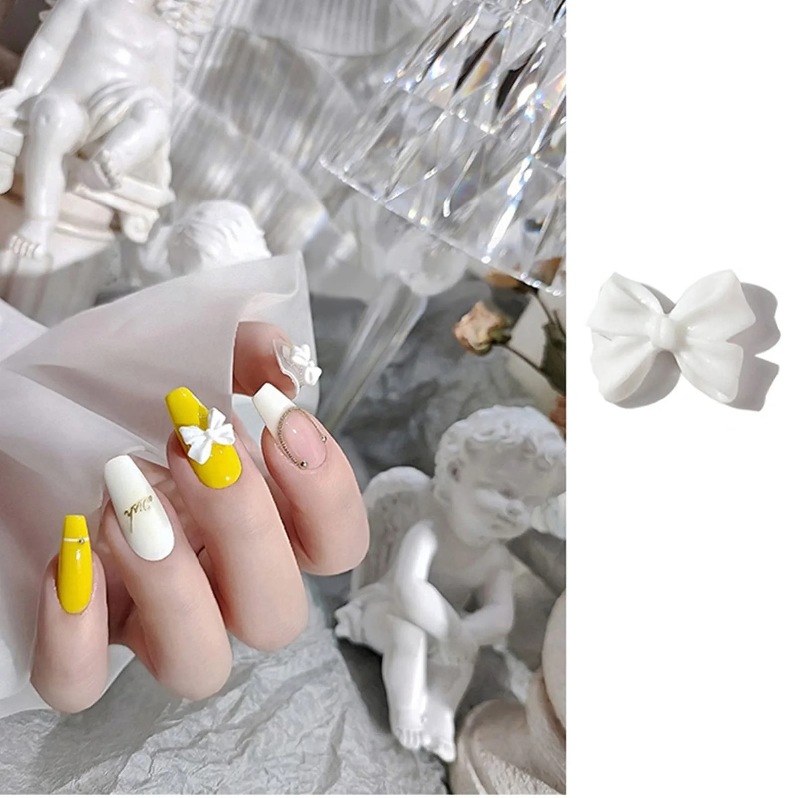 Прикраса для нігтів Бантик 3D Паковання з 200 штук, фото №6