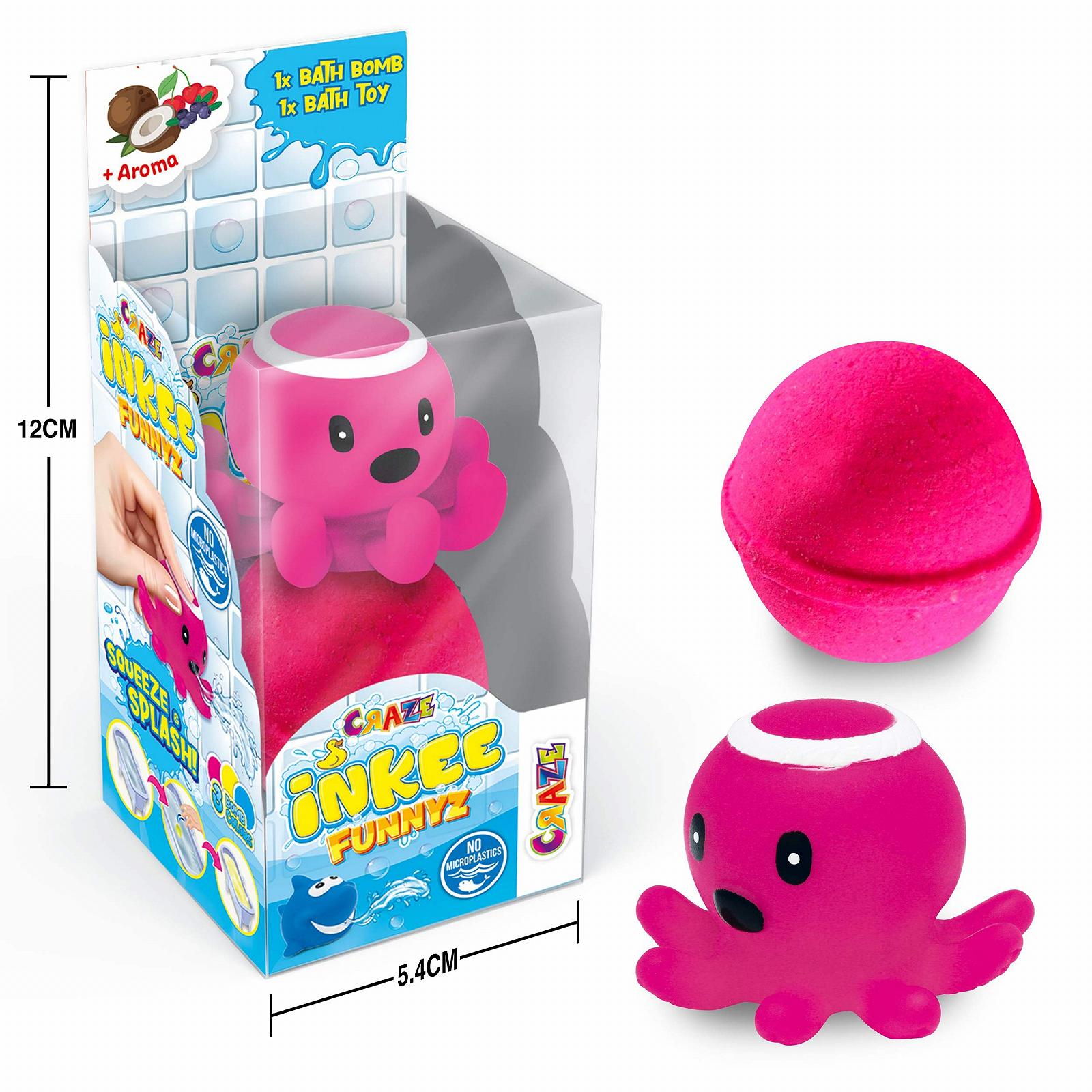 Бомбочка для ванни CRAZE INKEE Funnyz з іграшкою для ванни Морська тварина, фото №9