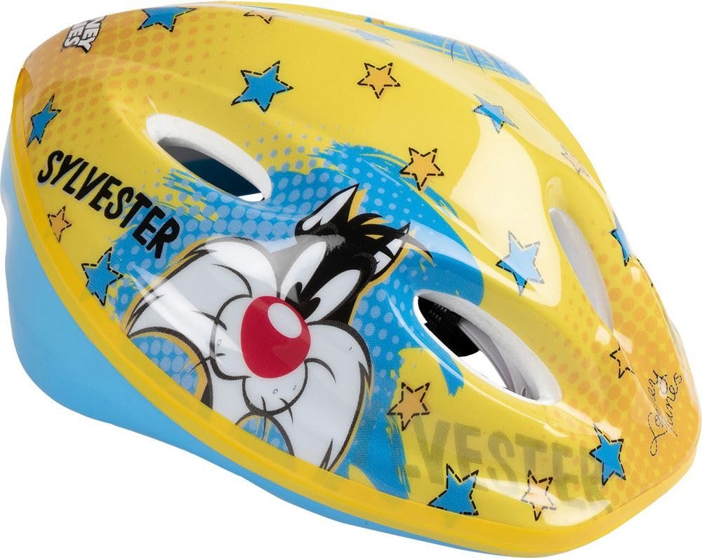 Шлем Warner Bros. Looney Tunes Titti Silvestro, детский, 52-56 см, светло-голубой, желтый, S, фото №1