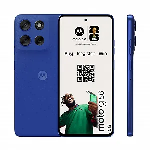 Смартфон Motorola Moto g56 5G 6,72" FHD+ 50МП Moto-AI 8/256ГБ 5100мАч Android 15 Pantone Dazzling Blue + Защитный чехол - Фото 1