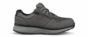 Кроссовки JOYA Dynamo Zip Серый для мужчин на шнуровке в стиле ретро с дополнительной молнией для легкого обувания, дышащие, с мягкой сетчатой подкладкой - Фото 1