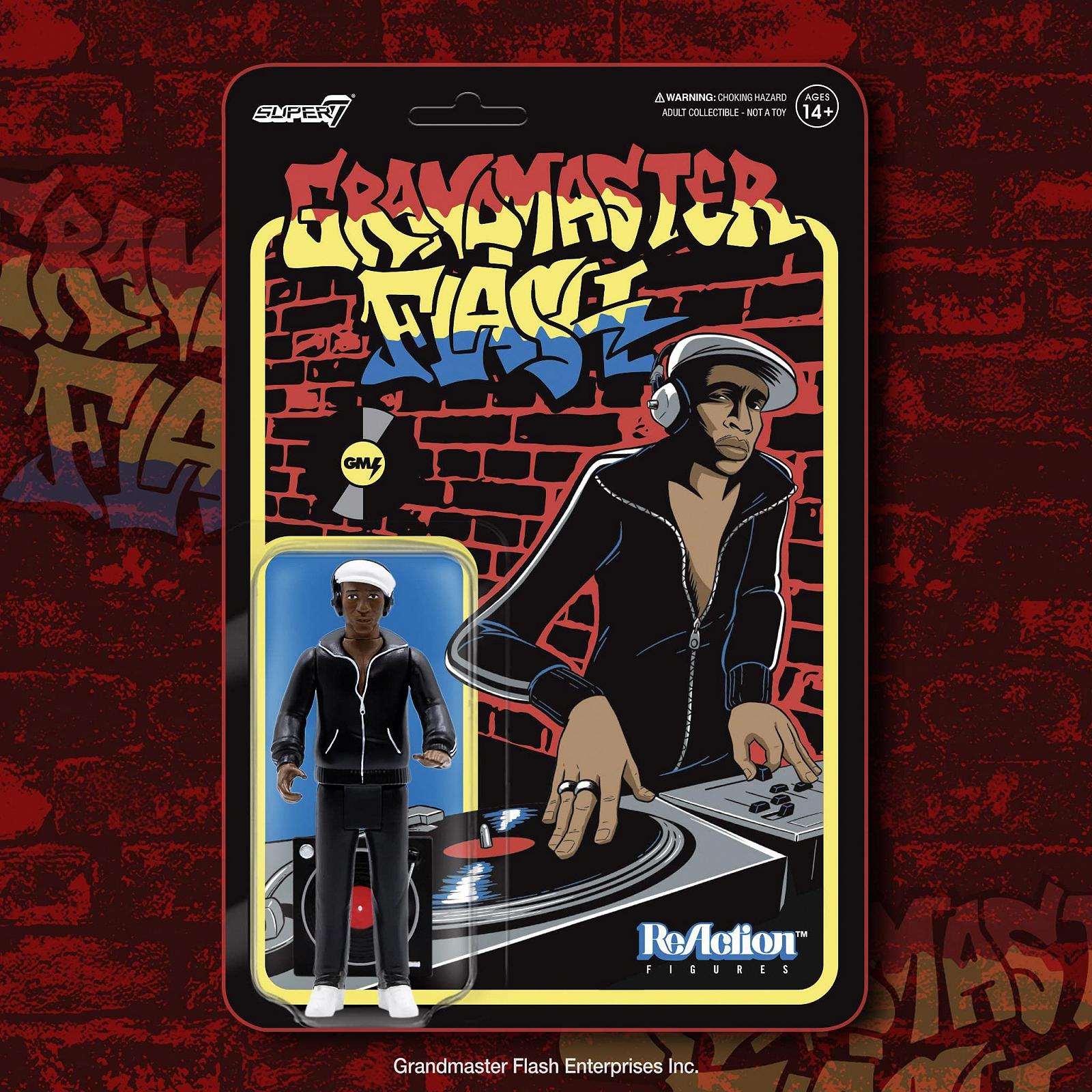 Фігурка Super7 Grandmaster Flash Reaction, 9,5 см, різнокольорова, фото №5