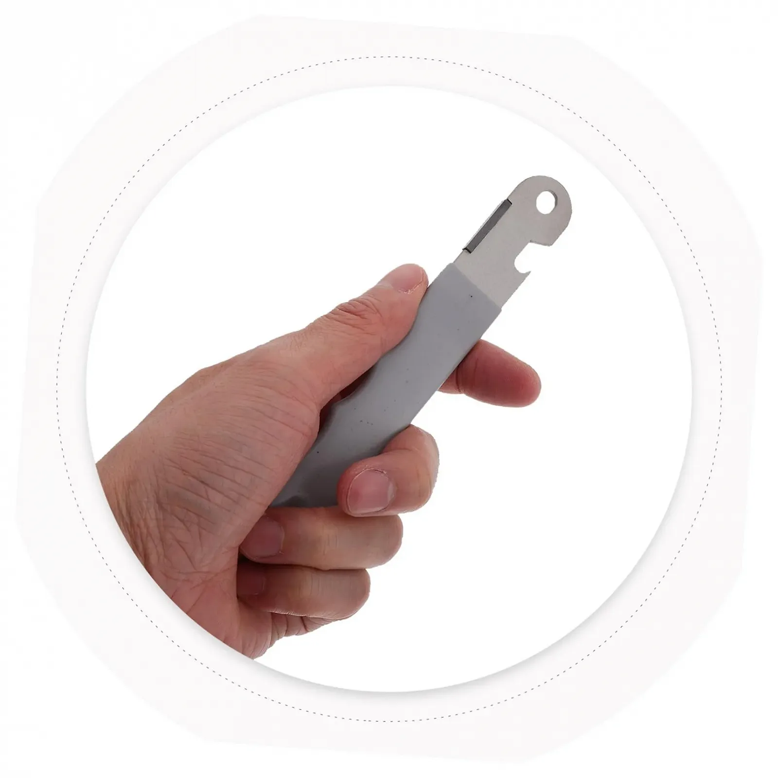 Набір для заточування ножів та ножиць Багатофункціональний Портативний Нержавіюча сталь Сірий, фото №4