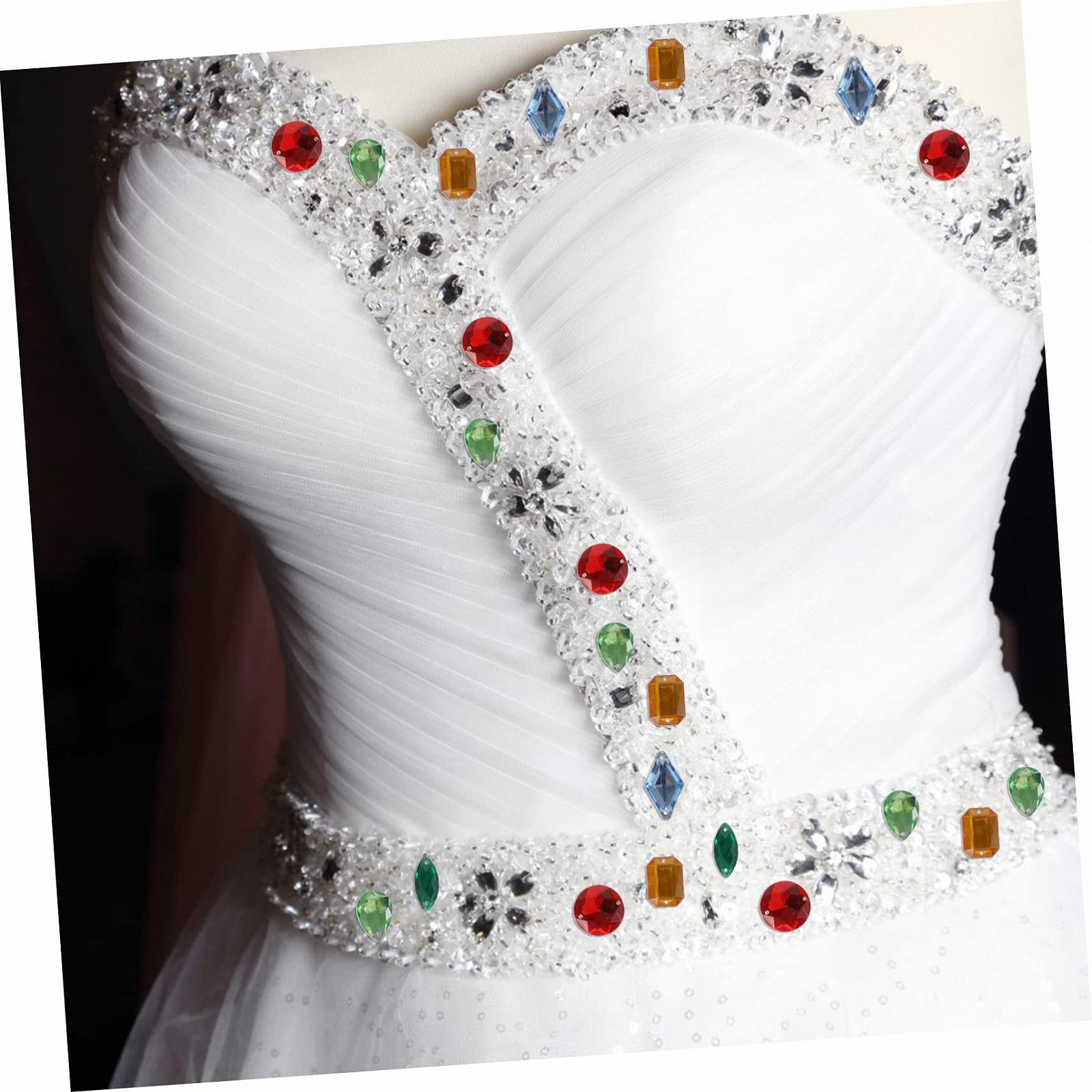 Акрилові Стрази Housoutil Набір для DIY з кольоровими плоскими, фото №9