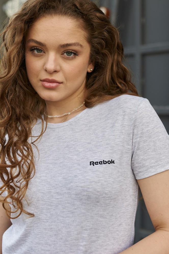 Жіноча футболка Reebok сіра, фото №5