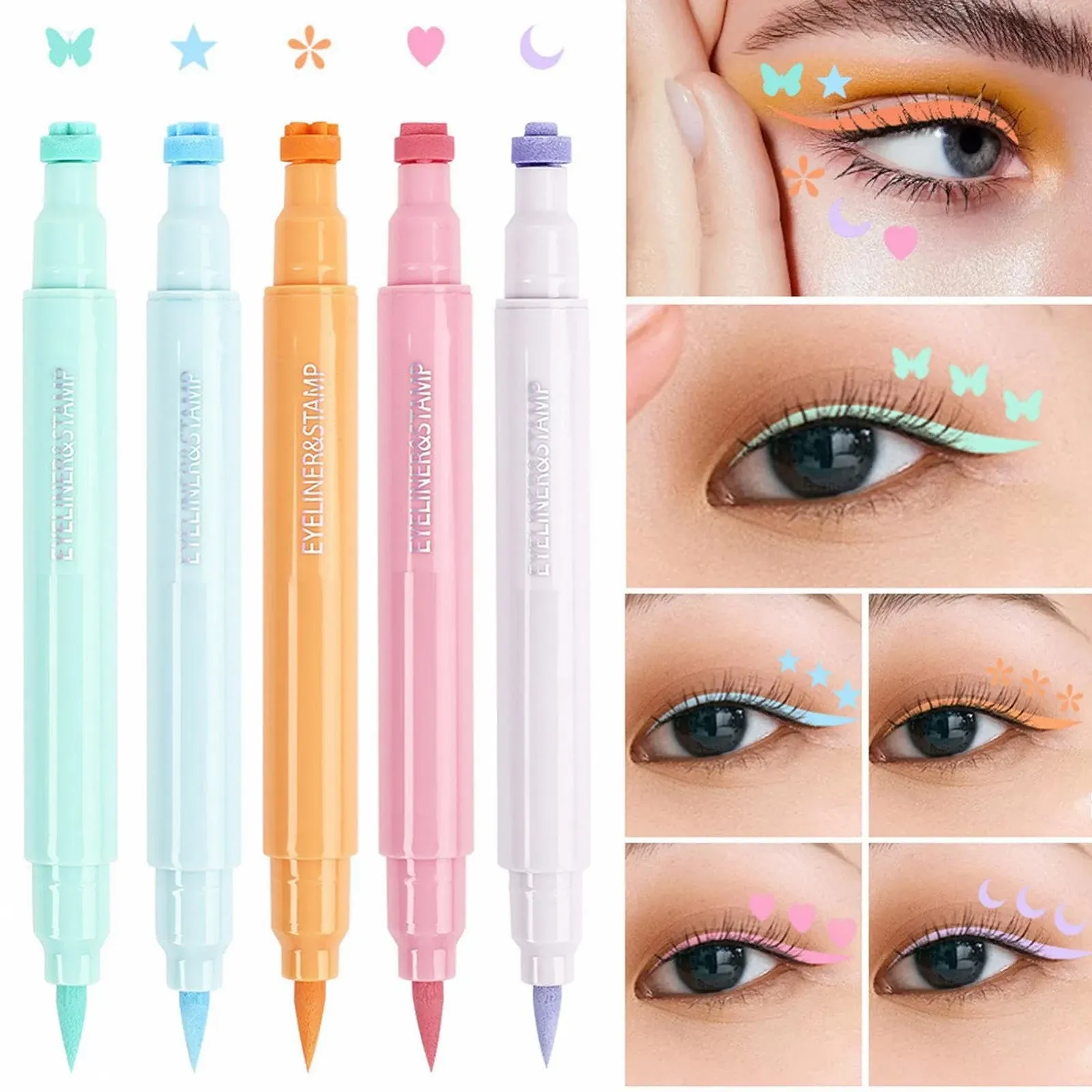 Підводка для очей з крильцями Quick Drying Eyeliner Set Різнокольорова, фото №7 Підводка для очей з крильцями Quick Drying Eyeliner Set Різнокольорова, фото №7