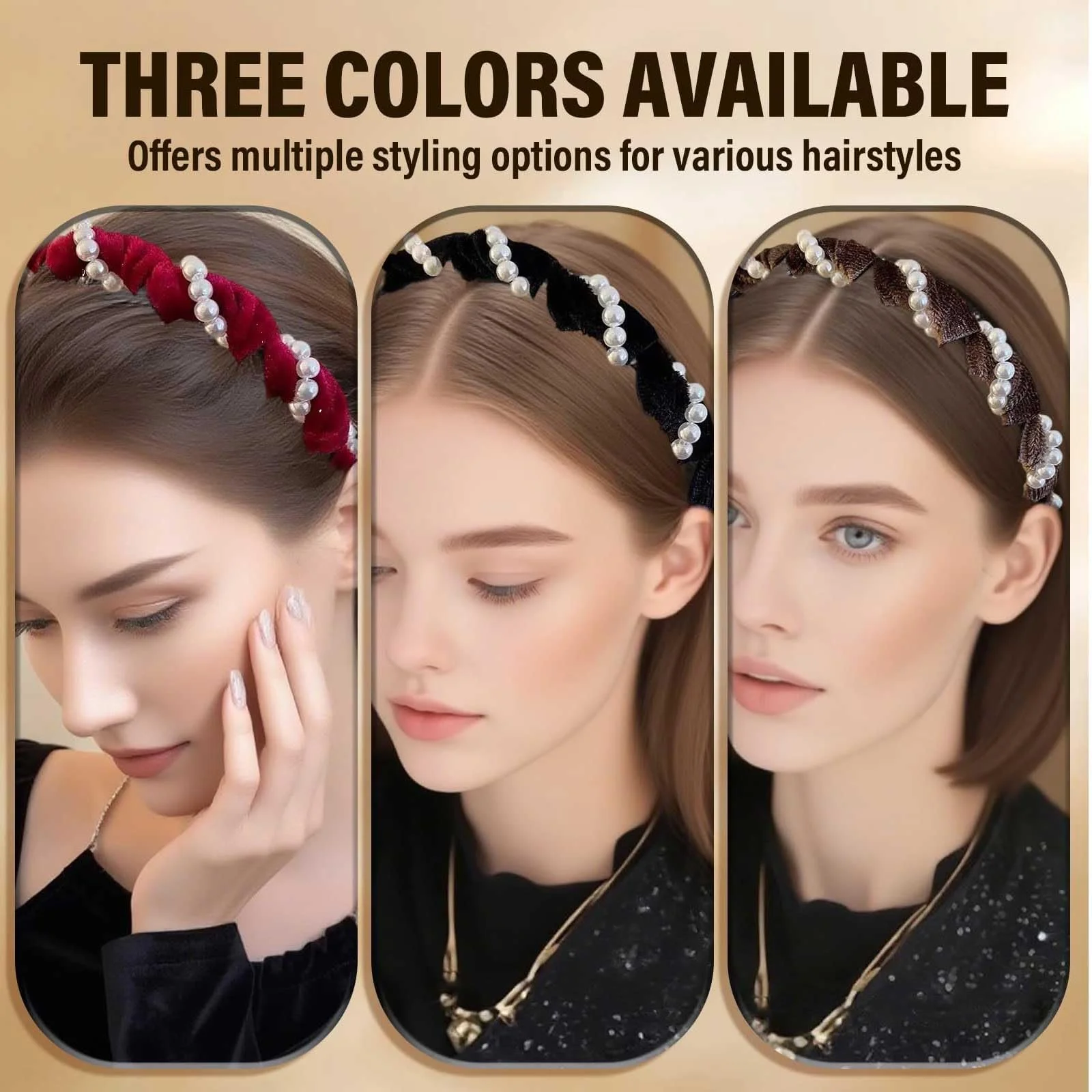 Набір жіночих обручів на голову, фото №6