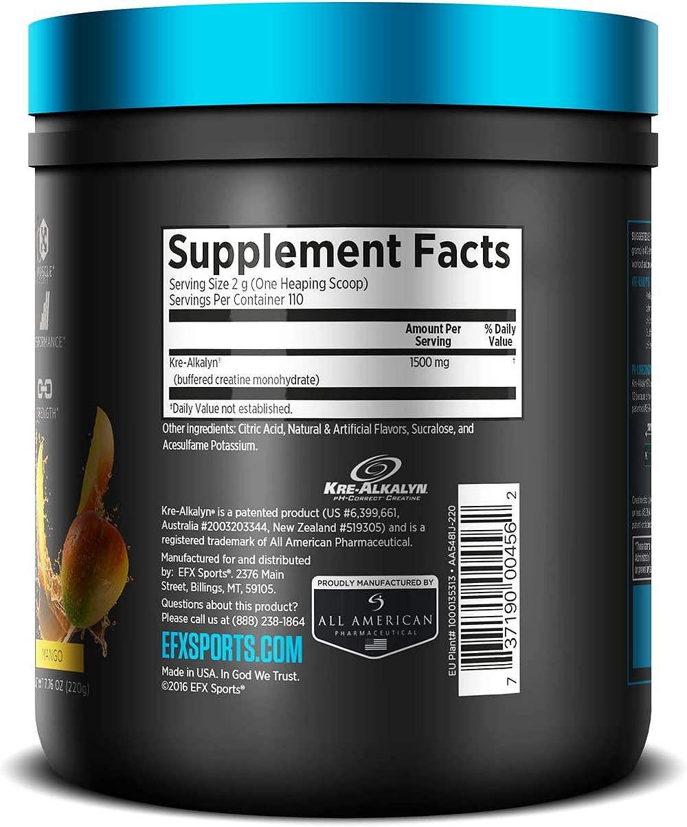 Креалкалін EFX Kre-Alkalyn Powder 220 g Mango, фото №2