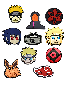Джибитсы Наруто Naruto аниме Jibbitz 10 шт аксессуары Крокс украшение Dz_141_2 - Фото 1