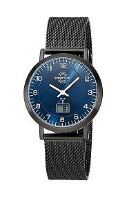Женские кварцевые часы Master Time MTLS-10742-32M Аналоговые Цифровые, черные, Браслет - Фото 1